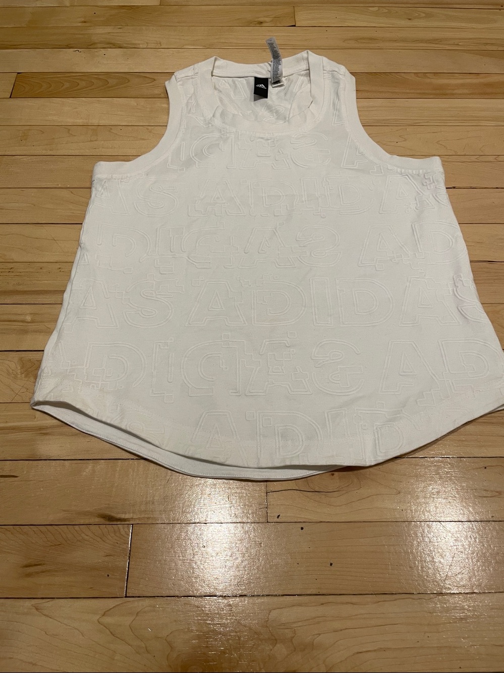 adidas White Women's Sleeveless Athletic Tank